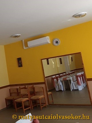 Az egyik beltéri egység, már kész állapotban.